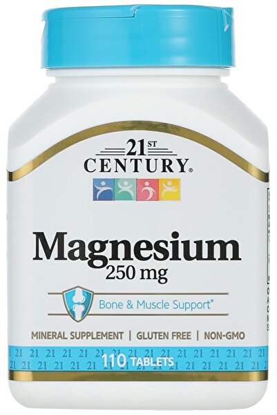 21st Century Magnesium, 250 mg, 110 Tablets