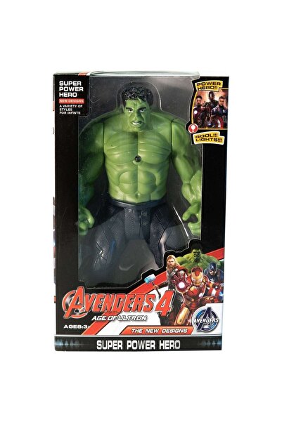 AVENGERS Hulk Işıklı Ve Kutulu Figür Oyuncak 20 Cm