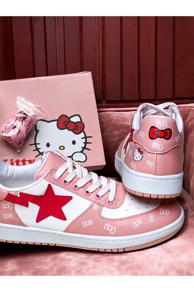 Touz Moda Kitty Pink Sneakers