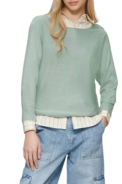 QS by s.Oliver Viscose Blend Fine Knit pulóver