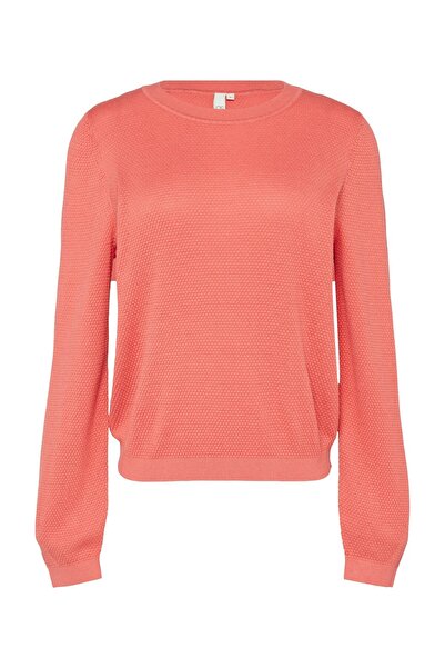 QS by s.Oliver Structured Knitted Sweater - Cotton Viscose