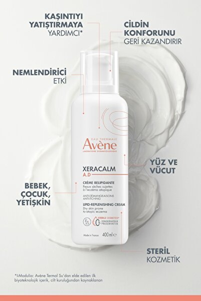 Avene XeraCalm A.D Atopiye Eğilimli Ciltler için Nemlendirici Krem 400 ml