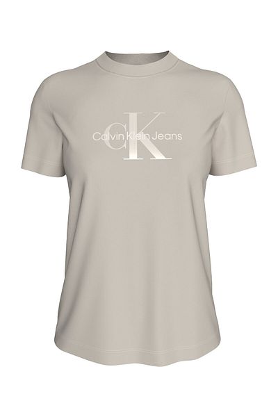 Calvin Klein Regular Tričko Monologo - Lesklé