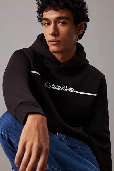 Calvin Klein Mikina s logem Split Line