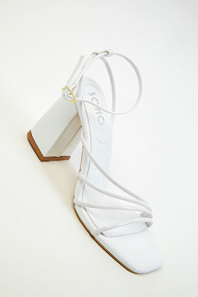 SOHO Beyaz Rugan Kadın Klasik Topuklu Ayakkabı 20282