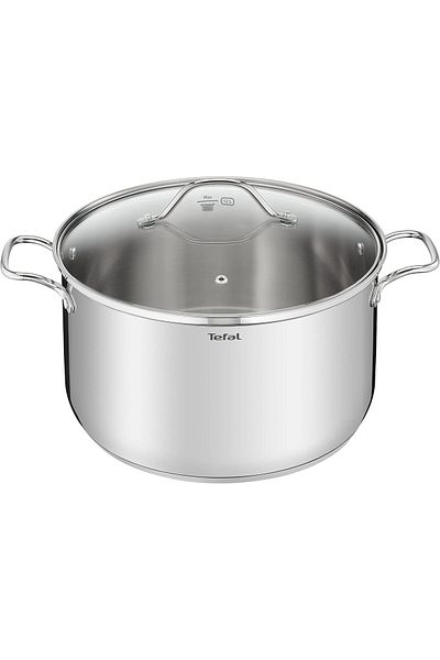 TEFAL Intuition XL stockpot | 36 cm | Premium Stainless steel 18/10 | XL Size | Robust Handles | B8647504