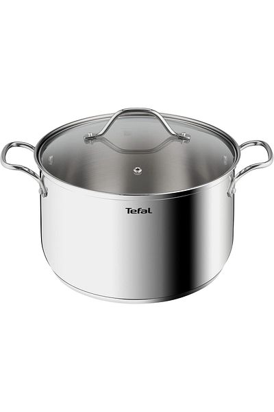 TEFAL Intuition XL stockpot | 26 cm | Premium Stainless steel 18/10 | XL Size | Robust Handles | B8646304