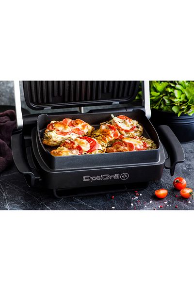 TEFAL OPTIGRILL+ |   شواية كهربائية داخلية مع ملحقات الوجبات الخفيفة والخبز