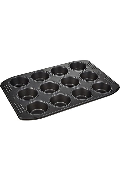 TEFAL Baking Mold | Easy Grip 12 Muffins 26.5x39.5cm | Carbon Steel | Non-Stick | Easy Cleaning