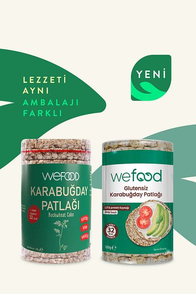 Wefood Buckwheat Puffed 100 Gr, 5 Pieces