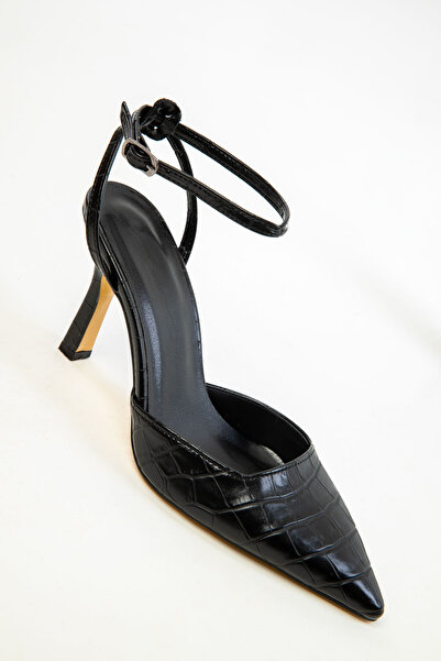 SOHO Siyah Krako Kadın Klasik Topuklu Ayakkabı 20339