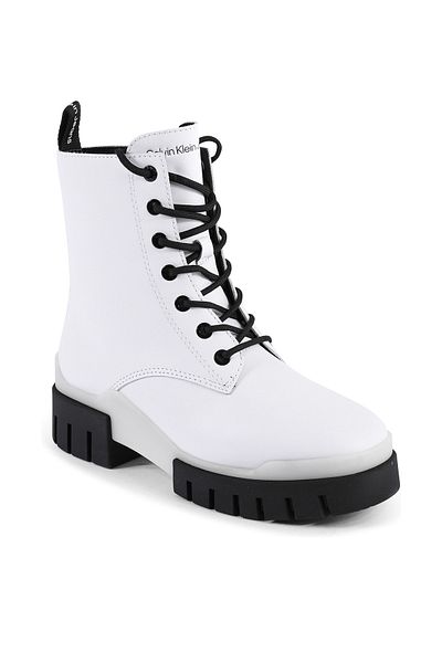 Calvin Klein Bílé dámské/dívčí kozačky a kozačky
