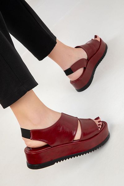 SOHO Dámské sandály Claret Red 20337