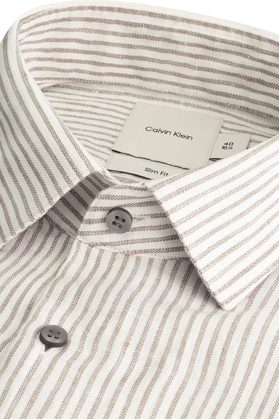Calvin Klein ΛΕΠΤΟ ΠΟΥΚΑΜΙΣΟ ΛΙΝΑΡΙ ΣΤΡΙΠ