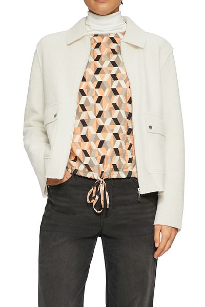 s.Oliver Zipper, Hemdkragen, Abnutzung, bequemer Schnitt, Patch Pocket