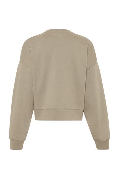 Calvin Klein Mikina Franco Terry RLXD CR - LS Monologo Cut