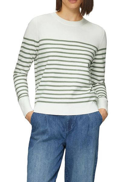 s.Oliver Pulover tricotat, casual, decolteu, dungi