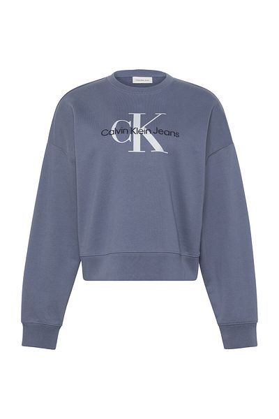 Calvin Klein Mikina Franco Terry RLXD CR - LS Monologo Cut