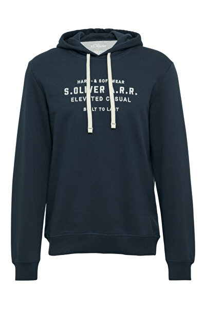 s.Oliver Casual Soft Hooded Sweatshirt - Front Print