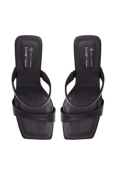 Call it Spring Stellla black women's high heeled shoes