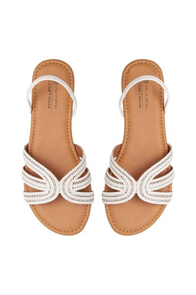 Call it Spring Serenity white women's sandals