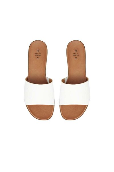 Call it Spring Birdie White Women's Slippers