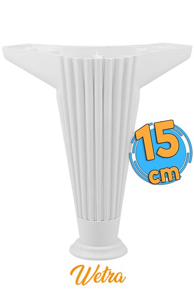 Badem10 Wetra Line 15 cm Mobilier Alb Picioare Fotoliu