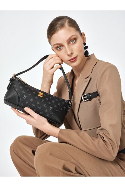 Pierre Cardin Geantă neagră de umăr pentru femei 05PO25Y1892