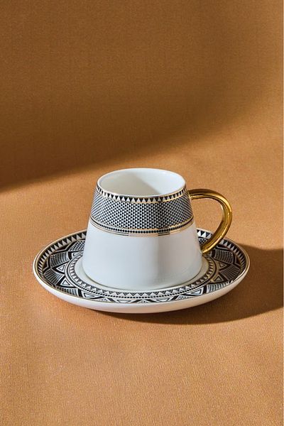 Karaca Globe Kaffeetassen-Set für 2 Personen, 80 ml