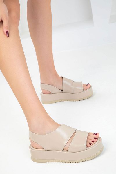 SOHO Beige Women's Sandals 20337