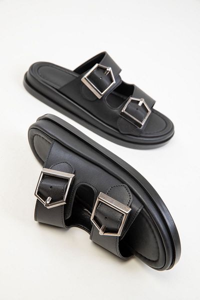 SOHO Women's Black Slippers 20341