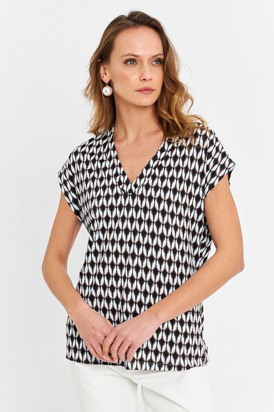 Cool & Modest Γυναικεία Casual Μπλούζα Multi V Neck MLPP643