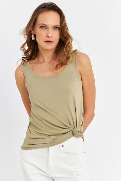 Cool & Sexy Women's Green Loose Undershirt Aan100 Key Letter: Green