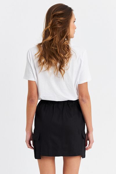 Cool & Sexy Schwarzer Cargo-Minirock für Damen NH798