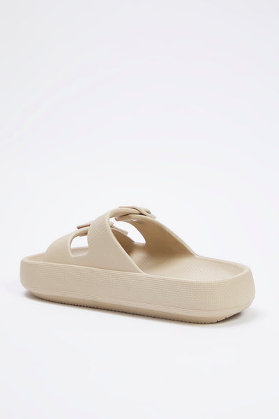 TRENDYOL SHOES Béžové pantofle