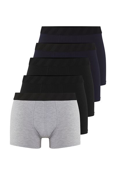 Trendyol Collection Navy Blue 5 τμχ Basic Flexible Cotton Soft Freeze Boxer TMNSS25BX00004