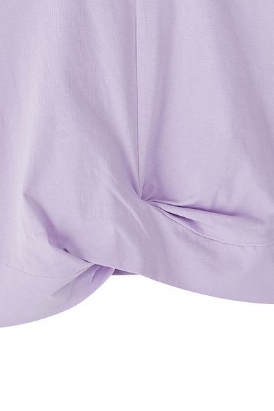 TRENDYOLKIDS Lilac-Ecru 2-Piece Girls' Knitted T-Shirt Tkdss25Ts00012