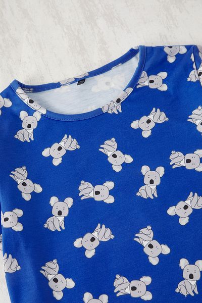 TRENDYOLKIDS Set pijama albastru pentru băiat TKDSS25PT00011