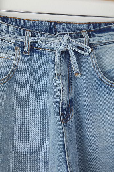 Trendyol Collection Blaue Baggy-Fit-Jeans für Herren, lockere Jeanshose TMNSS25JE00002