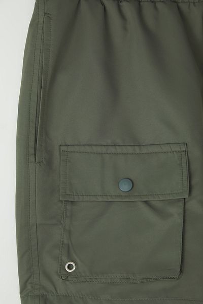 Trendyol Collection Khakifarbene Standard-Badeshorts – TMNSS25DS00009