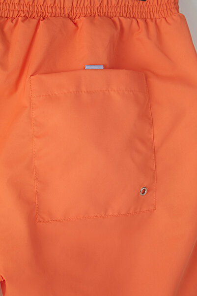 Trendyol Collection Világos narancssárga alap normál méretű úszónadrág TMNSS20DS0023