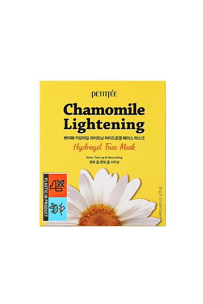 Petitfee , Chamomile Lightening, Hydrogel Face Mask, 5 Pack, 1.12 oz (32 g) Each