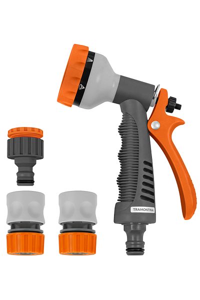TRAMONTINA Since 1911 - Made In Brazil 4-Pieces Irrigation Set with Connectors and Water Spray