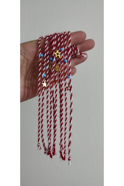 shop EL YAPIMI MARTENİÇKA DİLEK-ŞANS-ARKADAŞLIK BİLEKLİĞİ (10 ADET)