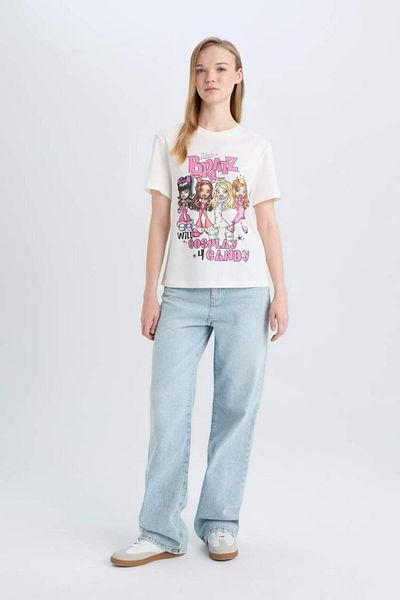 DeFacto Νέα σεζόν Coool Bratz Regular Fit Crew λαιμόκοψη με κοντομάνικο μπλουζάκι