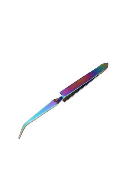 Biotin Purple Color Prosthetic Nail Tweezers Reverse Tweezers Gel