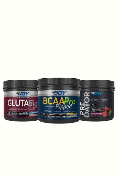 Bigjoy Sports Preworkout (Pre-Dator) Aranya Meyvisi + Bcaapro Ripped Pineapple + Glutamine 150Gr