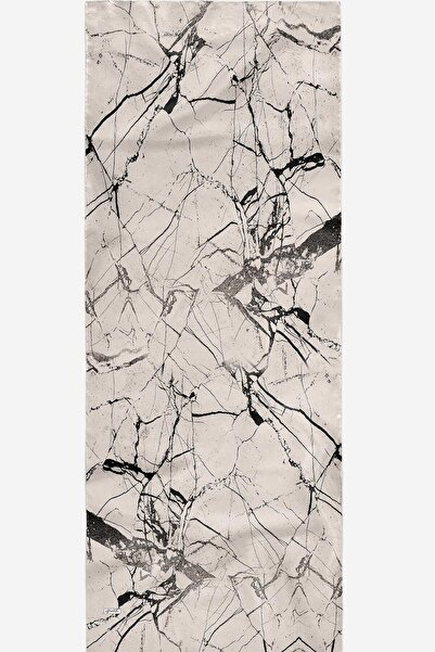 AFVENTE White Cotton Shawl - Marble Pattern