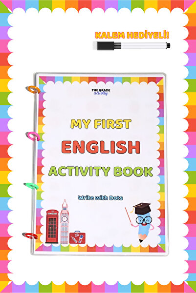 The Grade Activity Yaz Sil İlk İngilizce Seti,İngilizce kelime kartları,İngil...