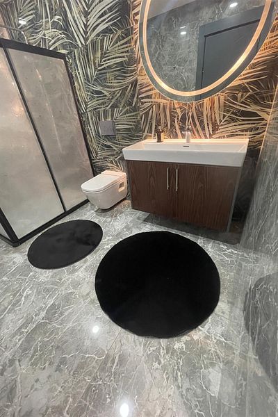 tropikal home ΣΕΤ ΣΤΡΟΓΓΥΛΟ ΣΤΡΟΓΓΥΛΟ ΣΕΤ ΤΑΙΝΙΑ ΜΠΑΝΙΟΥ ΚΑΘΙΣΤΙΚΟ 80Χ80 ΚΑΙ 100Χ100